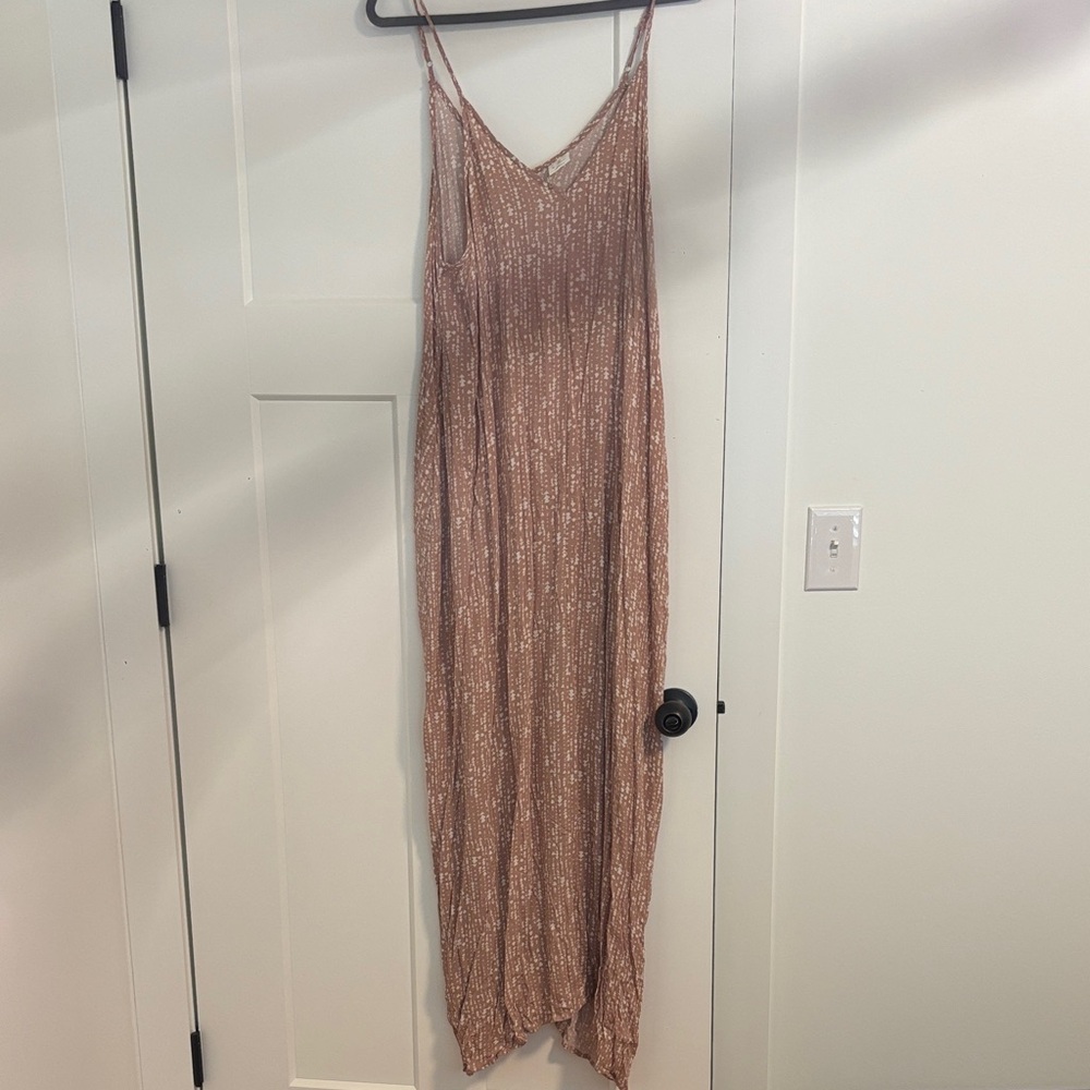 By Together Asymmetrical Brown Maxi Dress